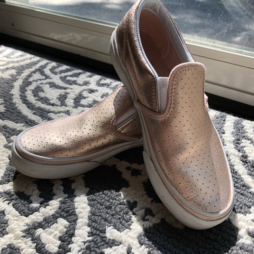 Rose Gold Vans Size Big Girls 3.5 (Womens 5)